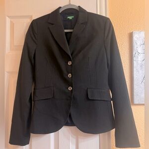 United Colors of Benetton Black Striped Blazer